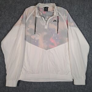 Nike SB Windbreaker Sz S Paradise Skateboarding Pullover Zip Collar Jacket Retro